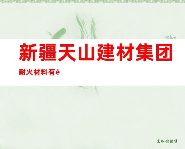 新疆天山建材集团耐火材料有限责任公司